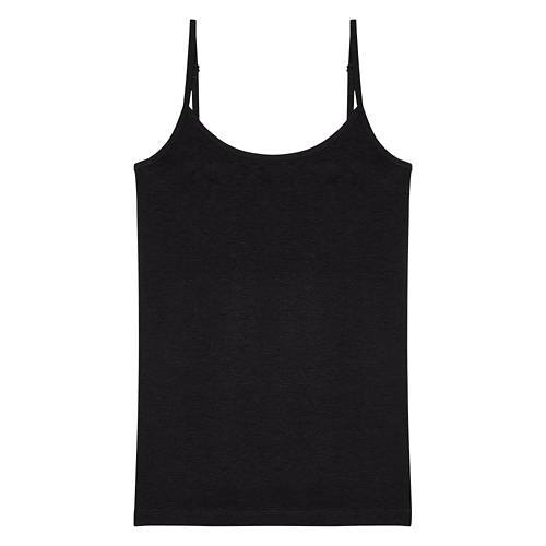 Serra 2 Pack Ladies Camisole Bras - Black/Grey, XL